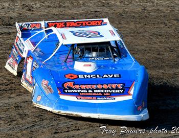 Tyler Peterson wins at Devils Lake Speedway with the Northern Late Model Racing Association, Golden Hammer Classic on July 13