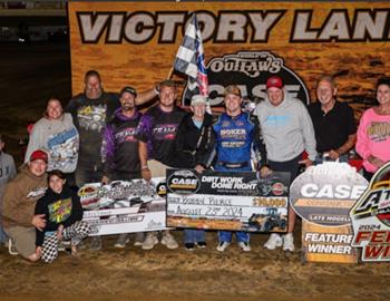 Bobby Pierce wins at Atomic Speedway during the World of Outlaws Late Model Series Fireball 40 on August 23