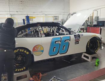 Chads team preparing the car for Martinsville Speedway on April 14, 2023.