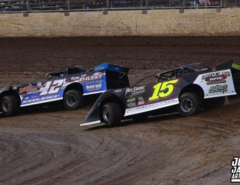I-55 Federated Auto Parts Raceway Park (Pevely, MO) – Midwest Auto Racing Series (MARS) Late Model Championship – July 19, 2025. (Josh James Artwork photo)