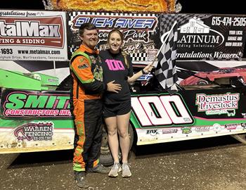 Dillard Hatchett won the Limited Late Model feature at Duck River Raceway Park on April 26.