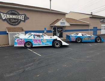 Our patriarchs car is ready to rock and roll for his 50th anniversary season. Here it is alongside his iconic 1987 car. Youll see him make his 2025 debut at the Bedford Speedway opener.