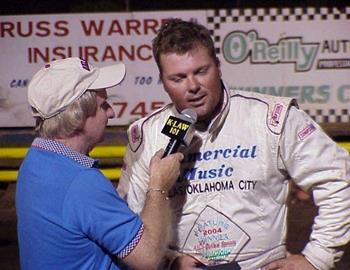 Ben Buckland interviews Kevin Ramey in victory lane