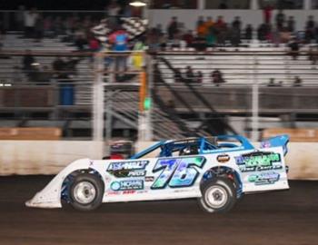 Blair Nothdurft topped the RepairableVehicles.com Tri-State Late Model Series feature on Friday, August 25. (Jamie Borkowski image)