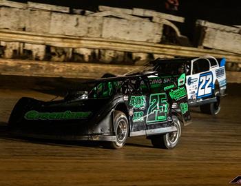 Mason Ziegler wins the Hendren Memorial opening with the RUSH Crate Late Model Series at Pittsburghs PA Motor Speedway on October 5