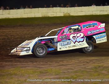 Caney Valley Speedway (Caney, KS) – USRA Heartland Modified Tour (HMT) – July 27, 2024. (Todd Boyd photo)