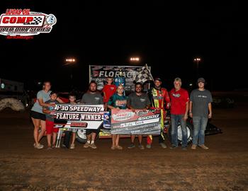 Kyle Beard registered the $5,000 COMP Cams Super Dirt Series victory on July 23 at I-30 Speedway.