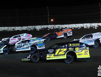 Fairbury Speedway (Fairbury, IL) – Midwest Auto Racing Series (MARS) Modified Championship – FALS Triple Down Shootout – May 24, 2025. (Josh James Artwork photo)