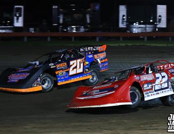 Farmer City Raceway (Farmer City, IL) – World of Outlaws Late Model Series – Illini 100 – April 11th-12th, 2025. (Josh James Artwork)