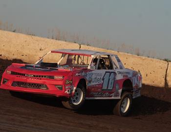 July 27 action at Iowas Stuart Speedway. *(Jared Bailey image)*