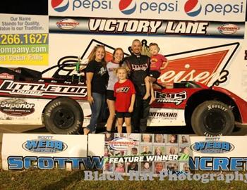 Sean Johnson picked up the IMCA Late Model win on Saturday night at Independence (Iowa) Motor Speedway.