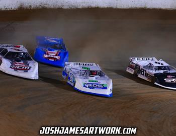 Paducah International Speedway (Paducah, KY) – DIRTcar Supers – April 19th, 2024. (Josh James Artwork)