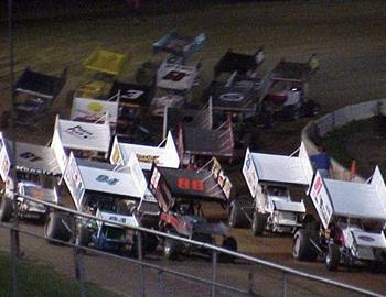 Three-wide at Tri-State.