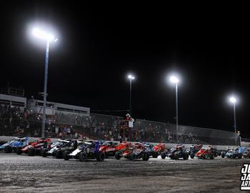 Tri-State Speedway (Haubstadt, IN) – USAC AMSOIL Sprint Car National Championship – Spring Showdown – May 10th, 2025. (Josh James Artwork)