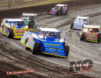 Salina Highbanks Speedway (Pryor Creek, OK) – XR ONUM Modifieds – XR Dominator – March 21-22, 2025. (No Limit Photography)