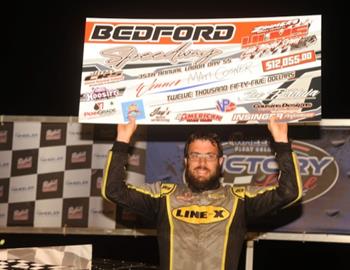 Bedford Speedway (Bedford, PA) – Zimmer’s United Late Model Series – Labor Day 55 – September 2nd, 2022. (Howie Balis photo)