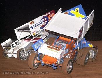 Wild heat race action.