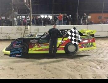 Charles Field gets the win at Southern Ontario Motor Speedway on May 18.