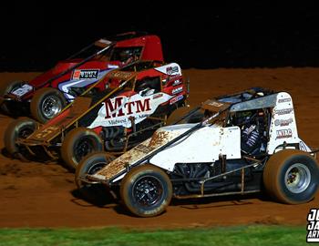 Bloomington Speedway (Bloomington, IN) – USAC AMSOIL Sprint Car National Championship – Larry Rice Classic – May 9th, 2025. (Josh James Artwork)