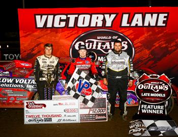Swainsboro Raceway (Swainsboro, GA) – World of Outlaw Late Model Series – Battle at the Crossroads – March 21st-22nd, 2025. (Austin Bumgarner Media)