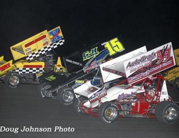 Three-wide salute