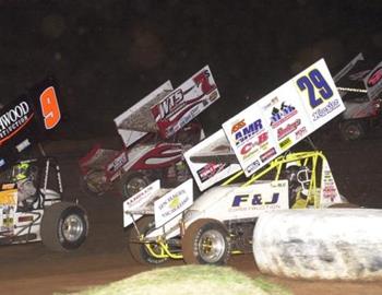 Feature action at I-30 Speedway