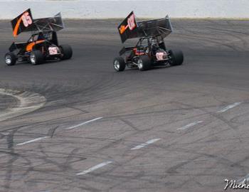 Into a turn at Colorado National Speedway