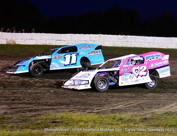 Caney Valley Speedway (Caney, KS) – USRA Heartland Modified Tour (HMT) – July 27, 2024. (Todd Boyd photo)