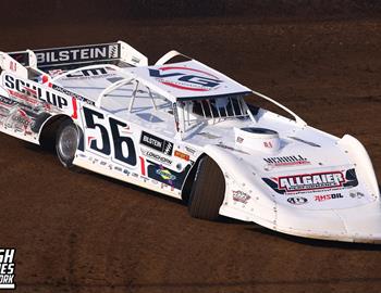 Peoria Speedway (Peoria, IL) – Midwest Auto Racing Series (MARS) Late Model Championship – Garry Swibold Memorial – April 26, 2025. (Josh James Artwork photo)