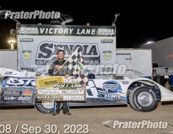 Matt Dooley rumbled to the Hence & Reba Pollard Memorial triumph on Saturday, Sept. 30 at Senoia (Ga.) Raceway.