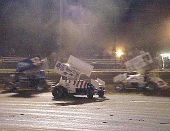 Tony Krites loops it in turn four