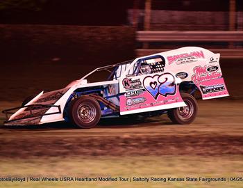 Salt City Racing at Kansas State Fairgrounds (Hutchinson, KS) – USRA Heartland Modified Tour (HMT) – April 25, 2025. (Todd Boyd photo)