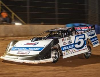 Jon Mitchell wins at Super Bee Speedway during the Comp Cams Super Dirt Series Spooky 50 feature on October 19