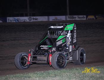 Jefferson County Speedway (Fairbury, NE) – USAC National Midget Series – July 13th, 2024. (Jeff Taylor photo)