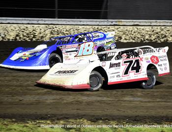 Arrowhead Speedway (Colcord, OK) – World of Outlaws Real American Beer Late Model Series – Sooner State Showdown – August 22nd-23rd, 2025. (Todd Boyd photo)
