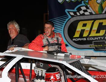 Adams County Speedway (Corning, IA) – Malvern Bank West Series – Gail & Karen Hampel Memorial – June 28th, 2025. (Mike Ruefer Photo)
