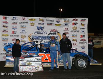 Dennis Erb Jr. powered to the $10,000 victory in Monday night’s Lucas Oil Late Model Dirt Series (LOLMDS) event at Florida’s East Bay Raceway Park.