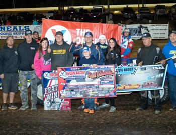 Mike Marlar in Victory Lane at Ponderosa Speedway on October 1, 2022.
