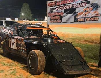 Parker Price won at West Alabama Speedway on September 28