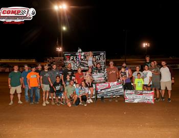 Mason Oberkramer swept the CCSDS Super Late Model action at Poplar Bluff (Mo.) Speedway on Friday, July 28 to claim the $5,000 win.