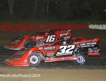 Highland Speedway (Highland, IL) – World of Outlaws – Beat the Heat 40 – August 14th, 2024. (Mike Ruefer Photo) 