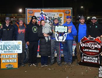 Volusia Speedway Park – World of Outlaw Late Model Series – DIRTcar Sunshine Nationals – January 24-25th, 2025. (Josh James Artwork)