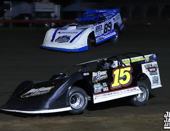 Farmer City Raceway (Farmer City, IL) – Midwest Auto Racing Series (MARS) Late Model Championship – 15th Annual Jr. Kimler Memorial – July 18, 2025. (Josh James Artwork photo)
