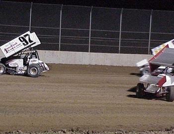 Aaron Berryhill (97) and Sam Hafertepe, Jr. (15) tangled in the feature.