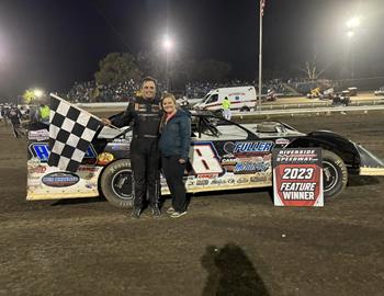 Matthew Brocato piloted his Jay Dickens Racing Engine Late Model to the $3,100 King of Memphis win at Riverside International Speedway (West Memphis, Ark.) on Saturday, Nov. 4.