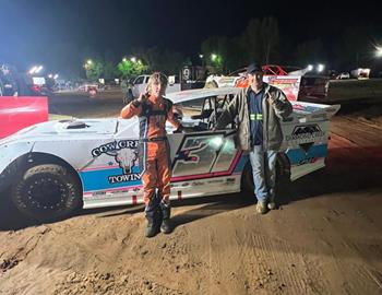 Easton Bollinger won his FIRST EVER Street Stock victory at Clayhill Motorsports Park on May 3.