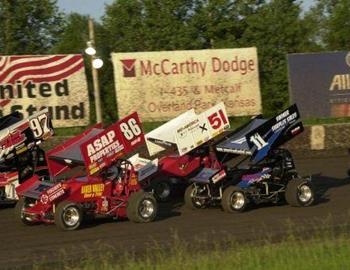 Josh Fisher (86x) and Aaron Berryhill (97) pace the opening heat race