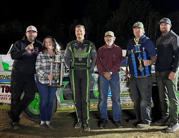 Preston Luckman started the night with a new track record (12.055 sec) before going on to win the Super Late Model feature at Coos Bay (Ore.) Speedway on Saturday, Oct. 7.