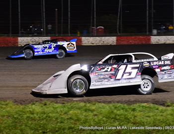 Lakeside Speedway (Kansas City, KS) – Lucas Oil Midwest Late Model Racing Association – August 23rd, 2024. (Todd Boyd Photo)