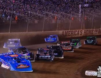 The Dirt Track at Charlotte (Concord, NC) – World of Outlaws Case Late Model Series – World Finals – November 6th-9th, 2024. (Josh James Artwork)